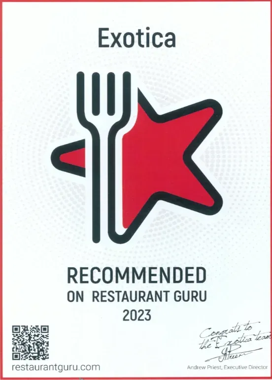 Recommended on Restaurant Guru 2023 – Restaurant Guru